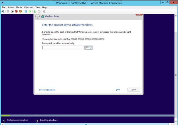 My self installing a trial